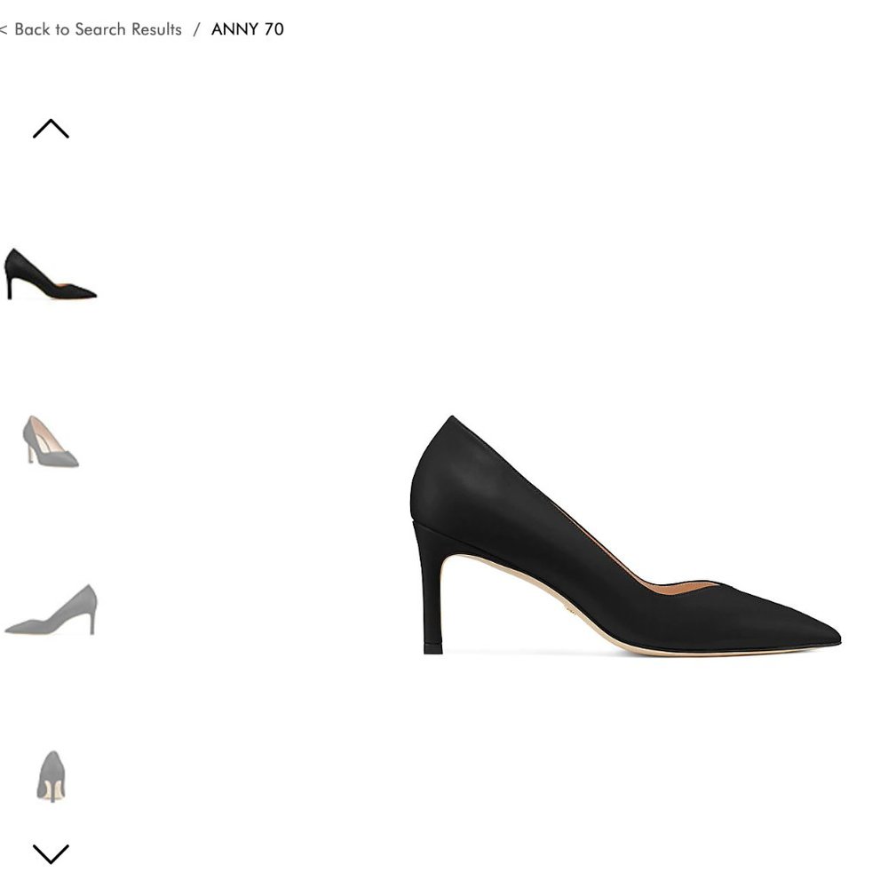 Stuart Weitzman ANNY 70 Black Leather Brand New
